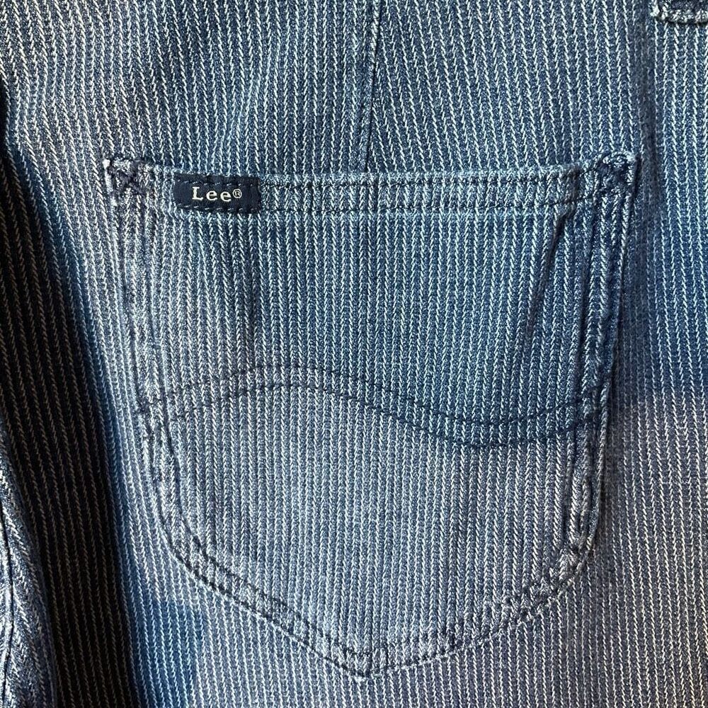 LEE Regular Fit Tapered Leg Pin Stripe Patch Pocket Jeans! 33”. Retro - Picture 8 of 11